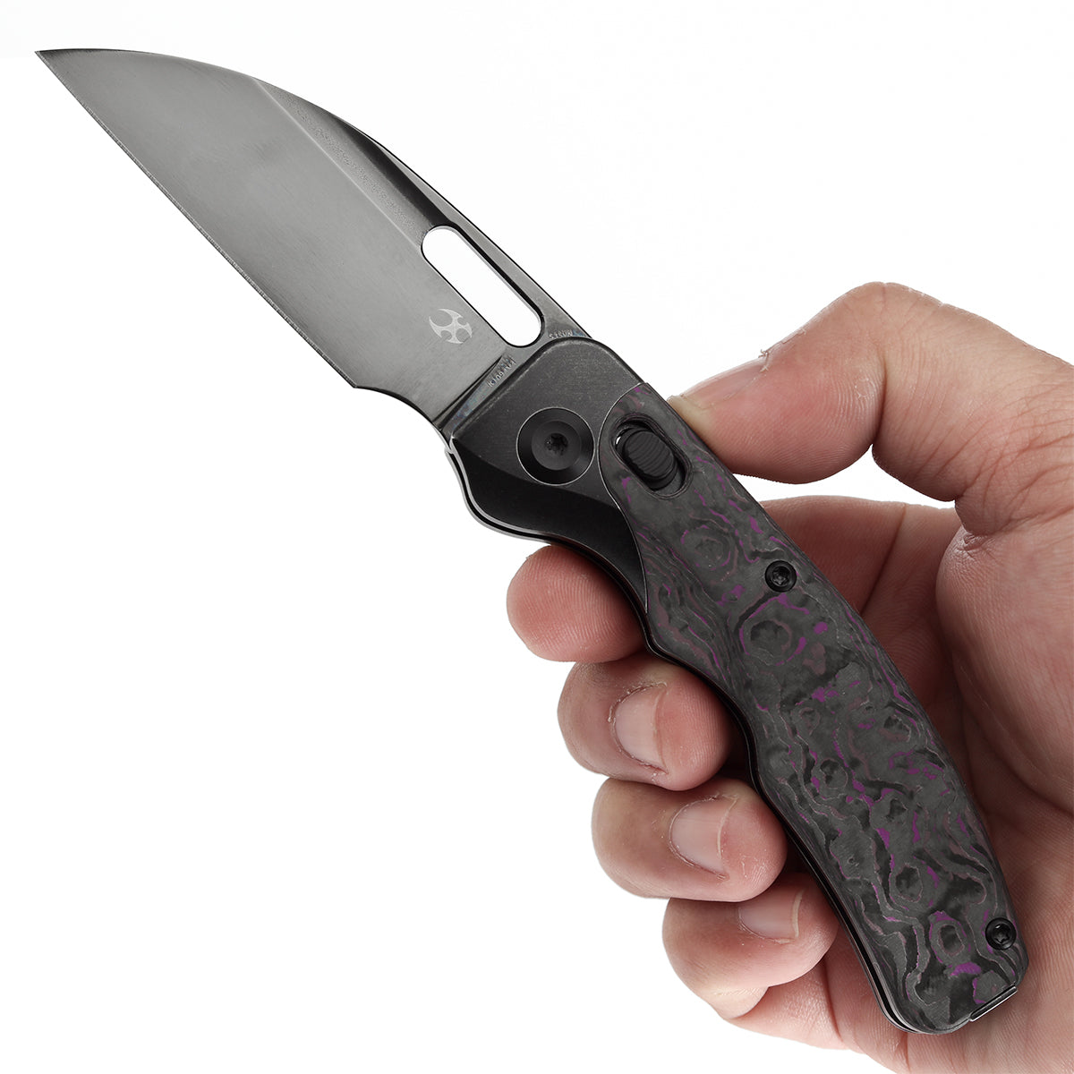 KANSEPT Vivid Cross Bar Lock Blackwashed Titanium with Purple Haze