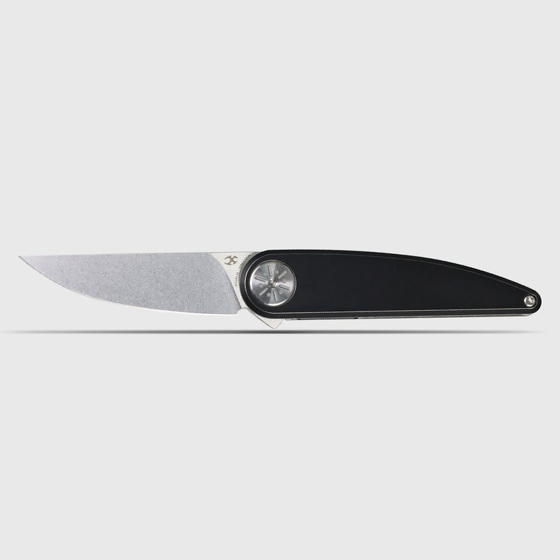Symétrix | Frame Lock | Blackwash Titanium | 2.85" CPM S35VN | Alain André Design | K2141A1