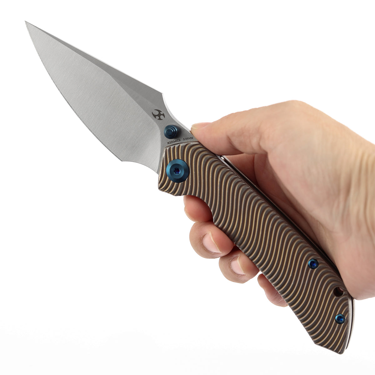 Kansept Fenrir | Frame Lock | Bronze Anodized Titanium with Micro
