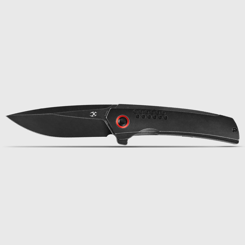 Tracer | Frame Lock | Blackwash Titanium | 3.46" Blackwash CPM S35VN | Tuff Knives | K1115A2
