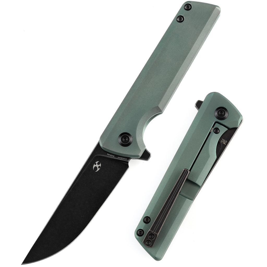 ブラインド kenalp KANSEPT Prickle Flipper Knife Brass Handle (3.53