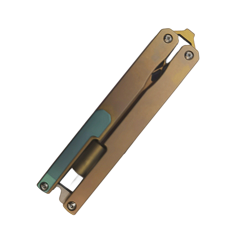 Kansept EDC Baildriver | Bronze Anodized Titanium Driver with Magnetic Bit Storage by Steven Dunnck