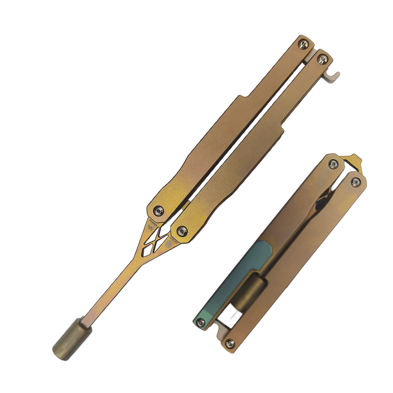 Kansept EDC Baildriver | Bronze Anodized Titanium Driver with Magnetic Bit Storage by Steven Dunnck