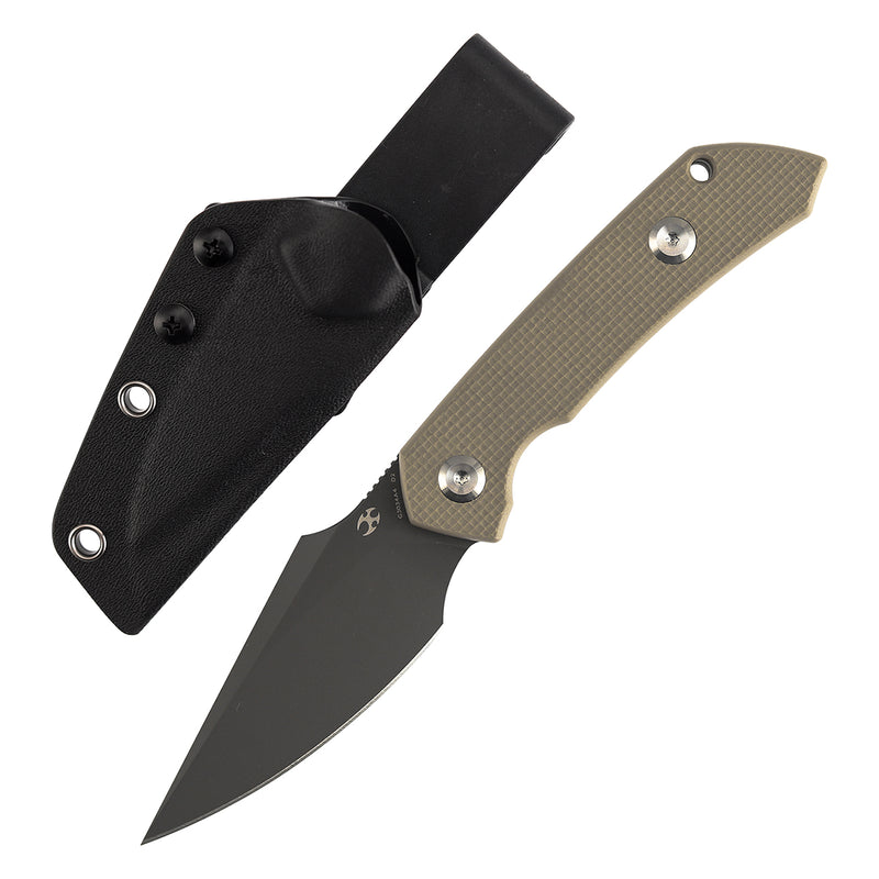 Kansept Fenrir  | Fixed Blade | Light Sand G10 |2.87" D2 Blade | Sparrow Knife Design | G3034A4
