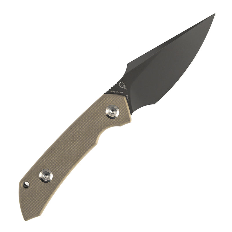 Kansept Fenrir  | Fixed Blade | Light Sand G10 |2.87" D2 Blade | Sparrow Knife Design | G3034A4