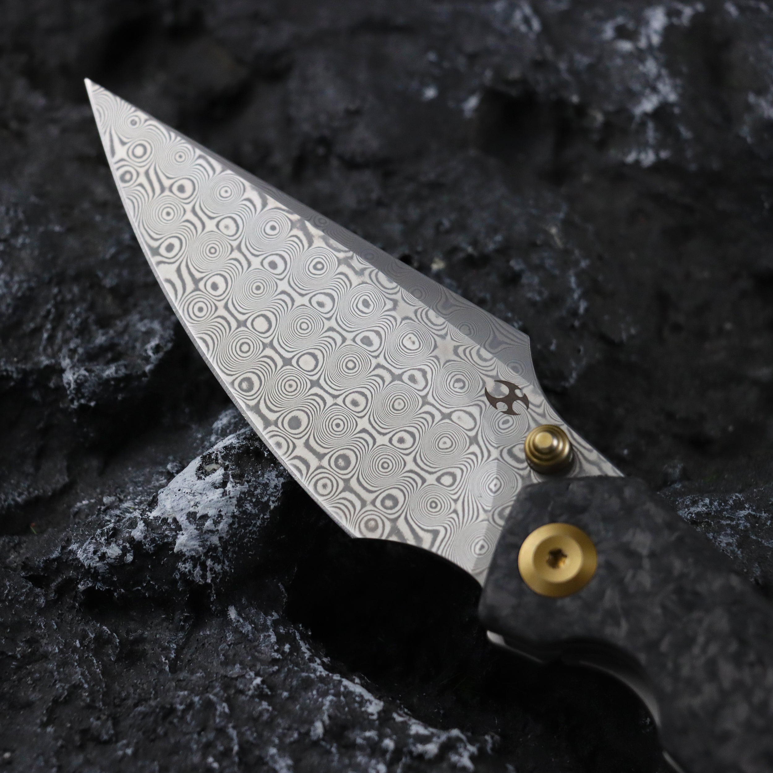 KANSEPT Special Custom Hand Engraved Fenrir Beadblasted Titanium