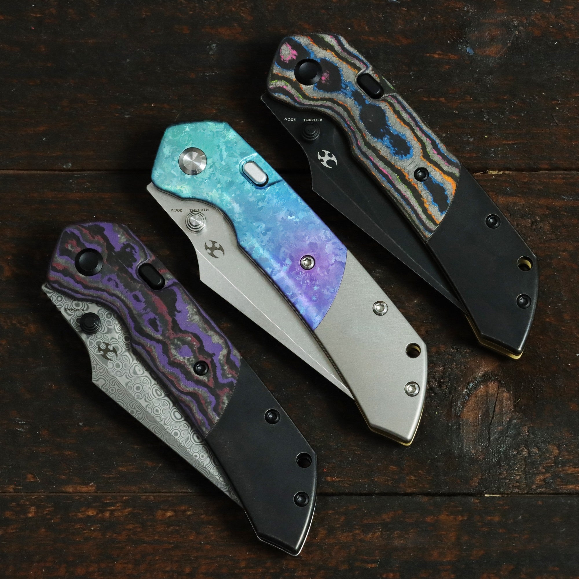 リスケンバッカー KANSEPT | Fenrir Top Liner Lock | 80S Camo Carbon Fiber & Titanium