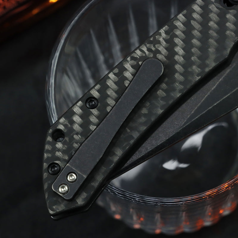 KANSEPT 3D Sliver Milled Titanium Pocket Clip - for Fenrir