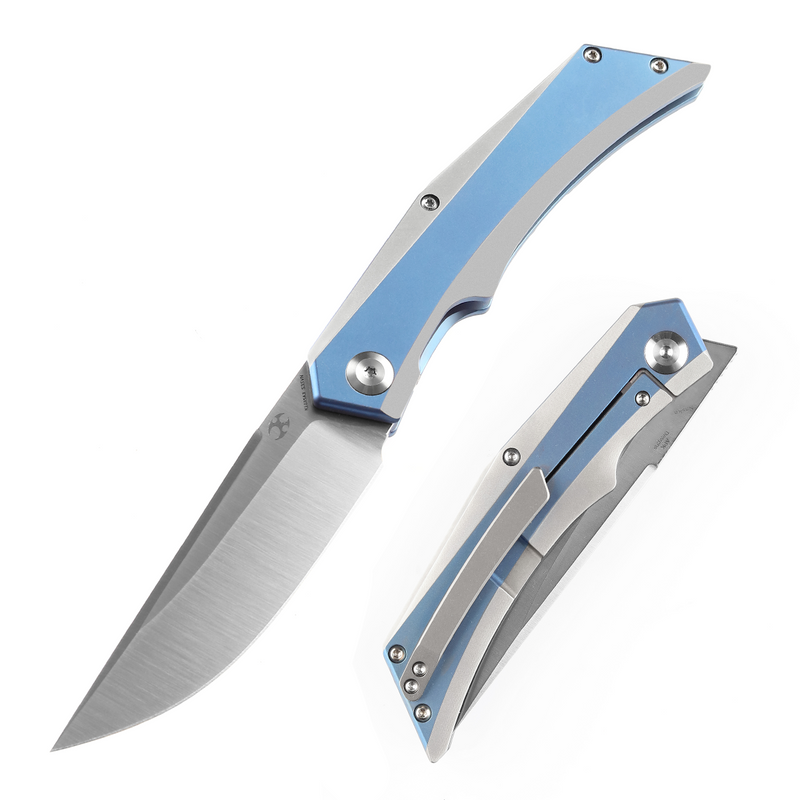 Kansept Knife Naska K1035A3 Satin CPM-S35VN Blade Blue Anodized Kansept Knife Naska K1035A3 Satin CPM-S35VN Blade Blue Anodized