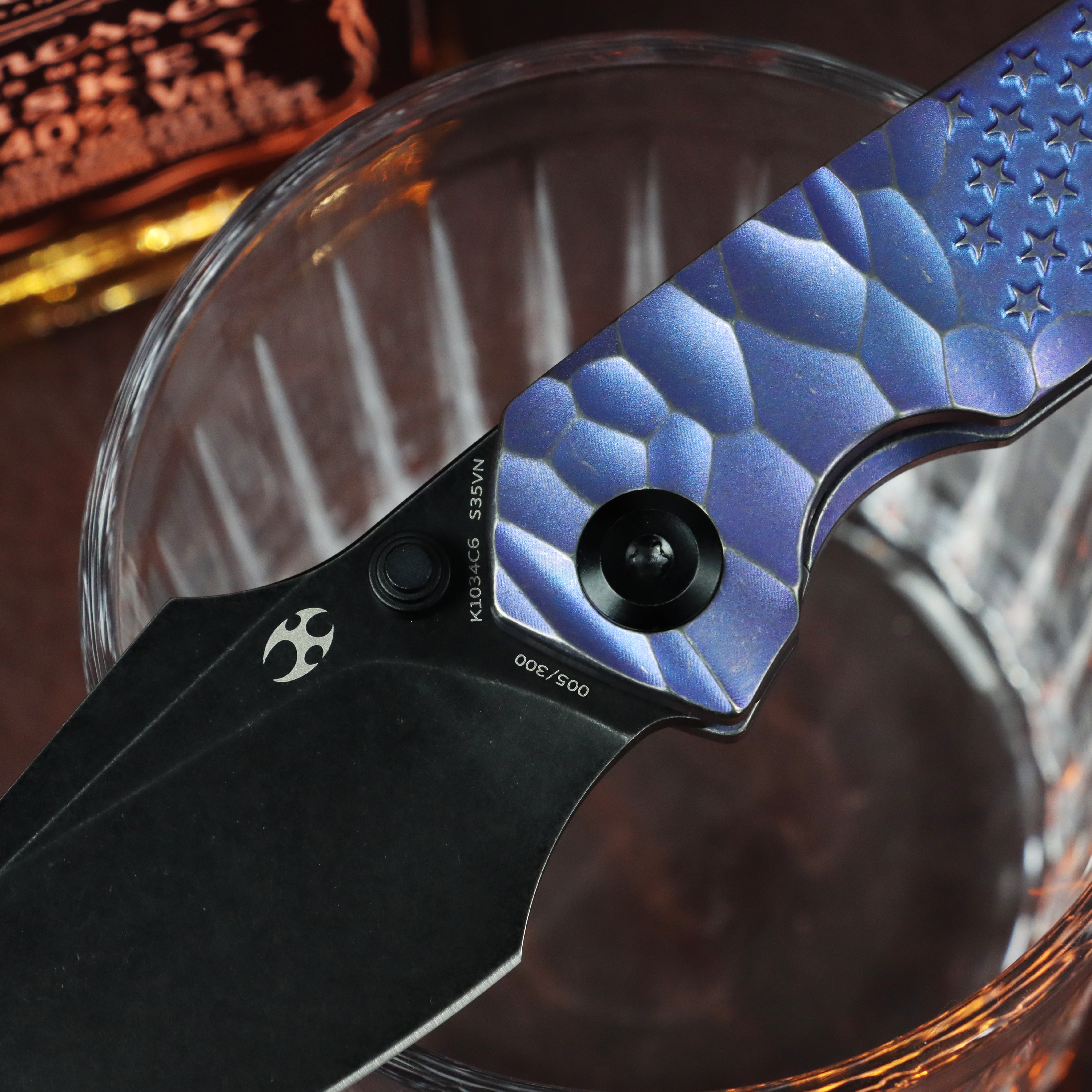 Kansept Exclusive Fenrir | Frame Lock | Purple Anodized Titanium