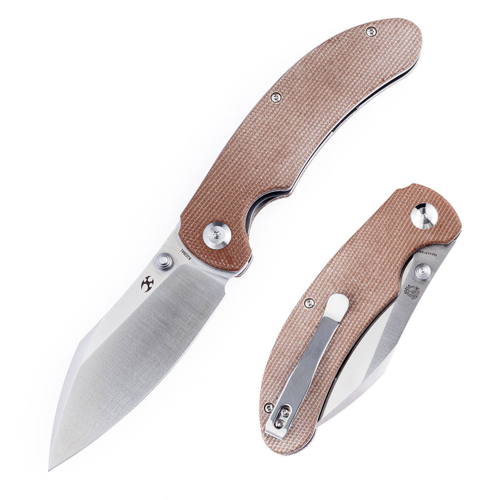 KANSEPT Nesstreet Thumb Hole Knife Micarta Handle Karambit Maker Design K1039A1