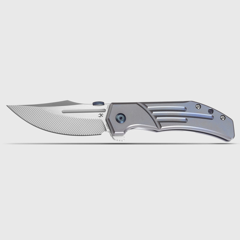 KANSEPT Orion Limited-version KANSEPT Orion Flipper Blue Anodized Titanium Handle (3.07''CPM S35VN with CNC Milling Blade) JB Stout Design -K1089A1