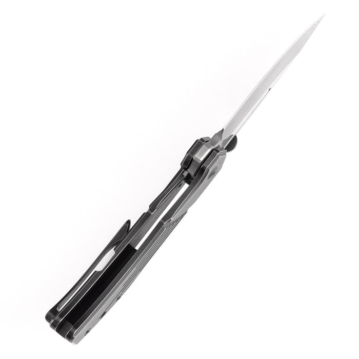 Estimated Released in November Orion Black Stonewashed Titanium Handle (3.07'' Damascus Blade ) JB Stout Design -K1089A3