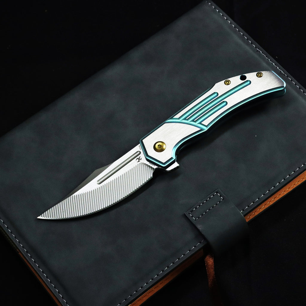 KANSEPT Orion Limited Version Flipper Green Anodized and Machine