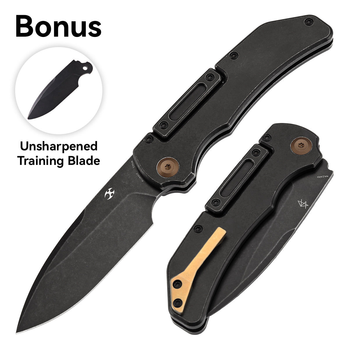KANSEPT | Hazard | Bali Lock | Blackwash Titanium Handle | 3.63