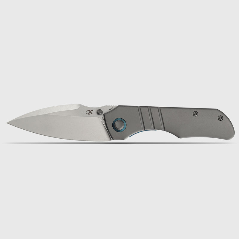 Mini Lanza | Frame Lock | Gray Stonewashed Titanium | 3.31" CPM 20CV Blade | Brandon Corbin Designed | K1116A1