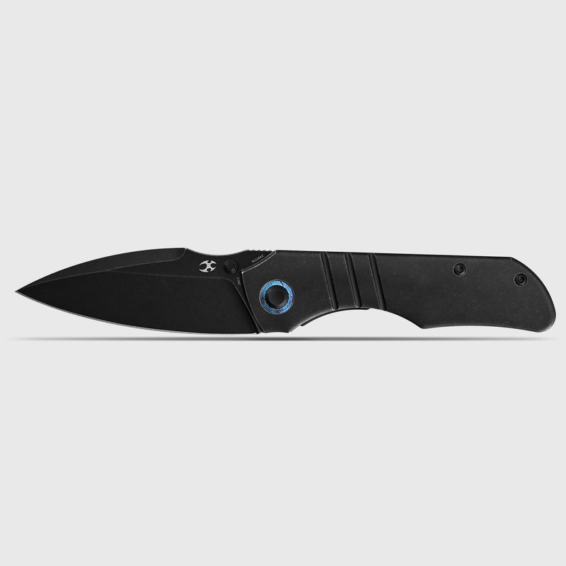 Mini Lanza | Frame Lock | Blackwash Titanium &Timascus Pocket Clip | 3.31" CPM 20CV Blade | Brandon Corbin Designed | K1116A2