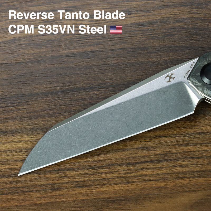 Kansept Halide | Liner Lock | Dark Matter Glow Fatcarbon | 3.2" CPM S35VN Blade | James Arnold Design | K1136A1