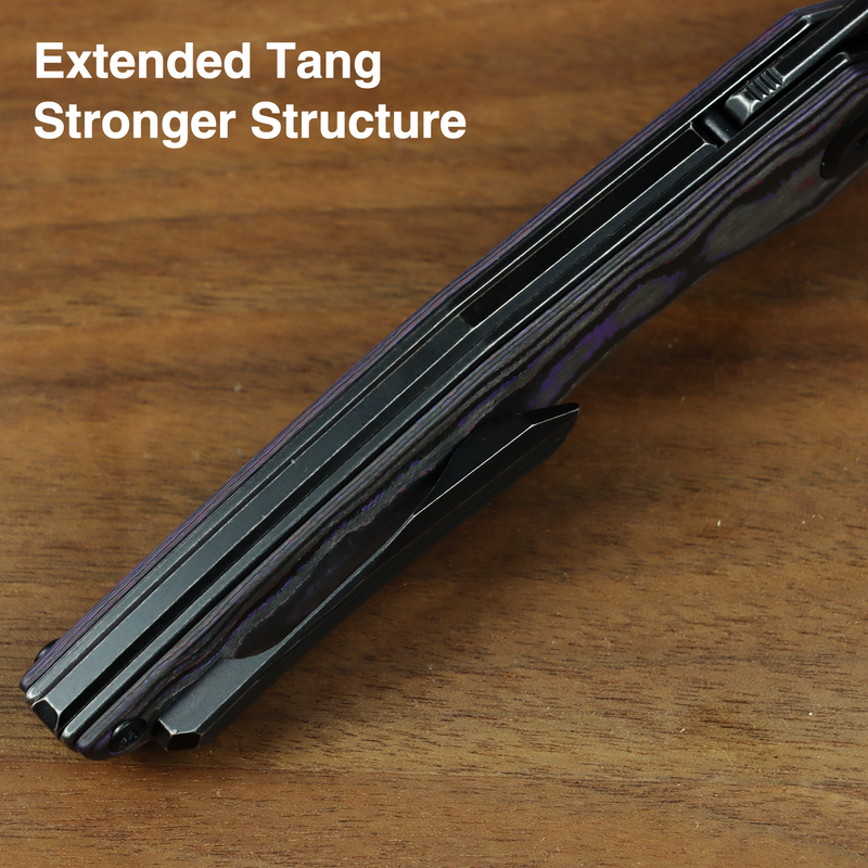 Kansept Halide | Liner Lock | Purple Haze Fatcarbon | 3.2" CPM S35VN Blade | James Arnold Design | K1136A3