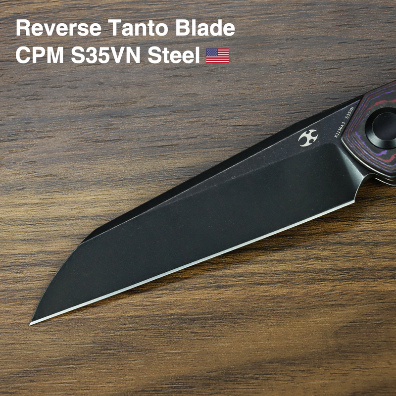 Kansept Halide | Liner Lock | Purple Haze Fatcarbon | 3.2" CPM S35VN Blade | James Arnold Design | K1136A3