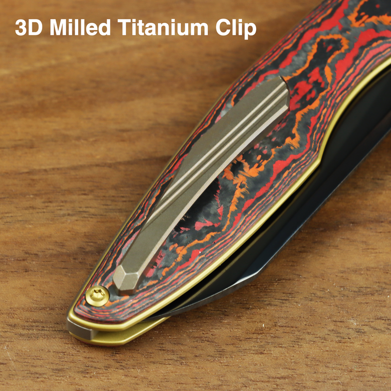 Kansept Halide | Liner Lock | MarsValley FatCarbon | 3.2" DLC CPM S35VN Blade | James Arnold Design | K1136A4