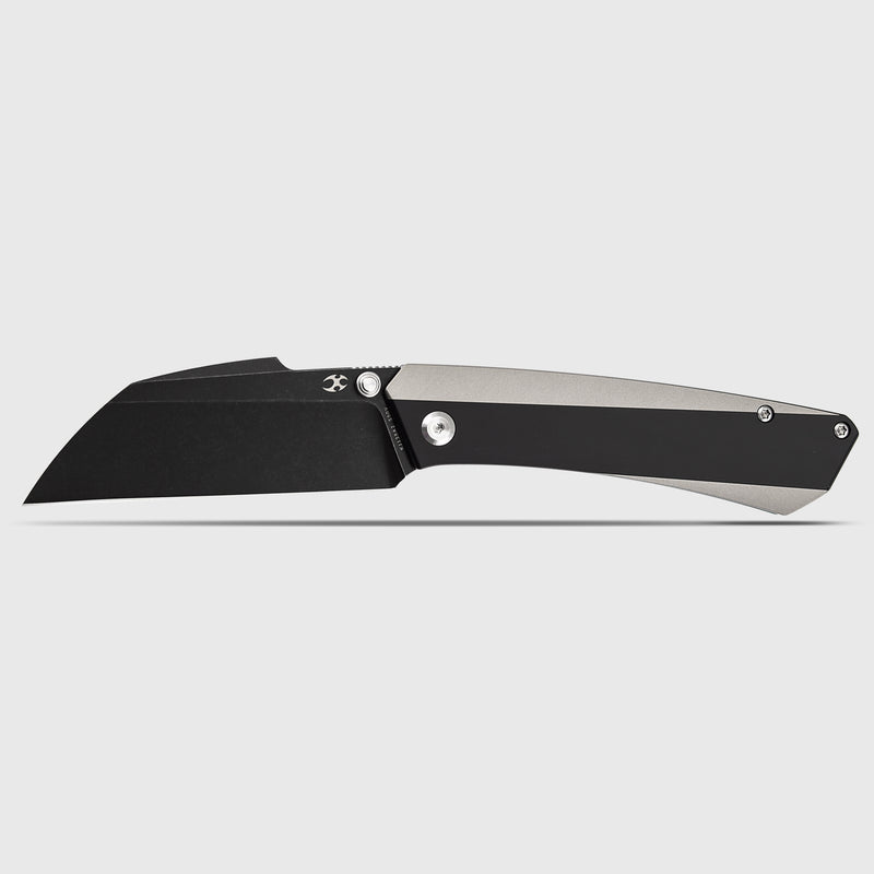 KANSEPT Contra | Thumb Stub | Black and Plain Titanium | 3.25" Blackwash S90V | Nathan Contra Design | K1139A2