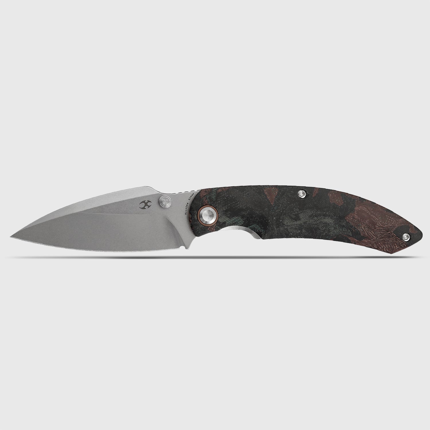 Falk | Limited Version | Liner Lock | Green Rag Burl Canvas