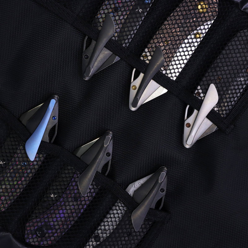 Exclusive | K9 | Bolster Liner Lock | Purple Haze Fatcarbon & Balckwash Titanium | 3.63" Black Mirror DLC CPM S35VN| Keanison Knives Design | K1151A5