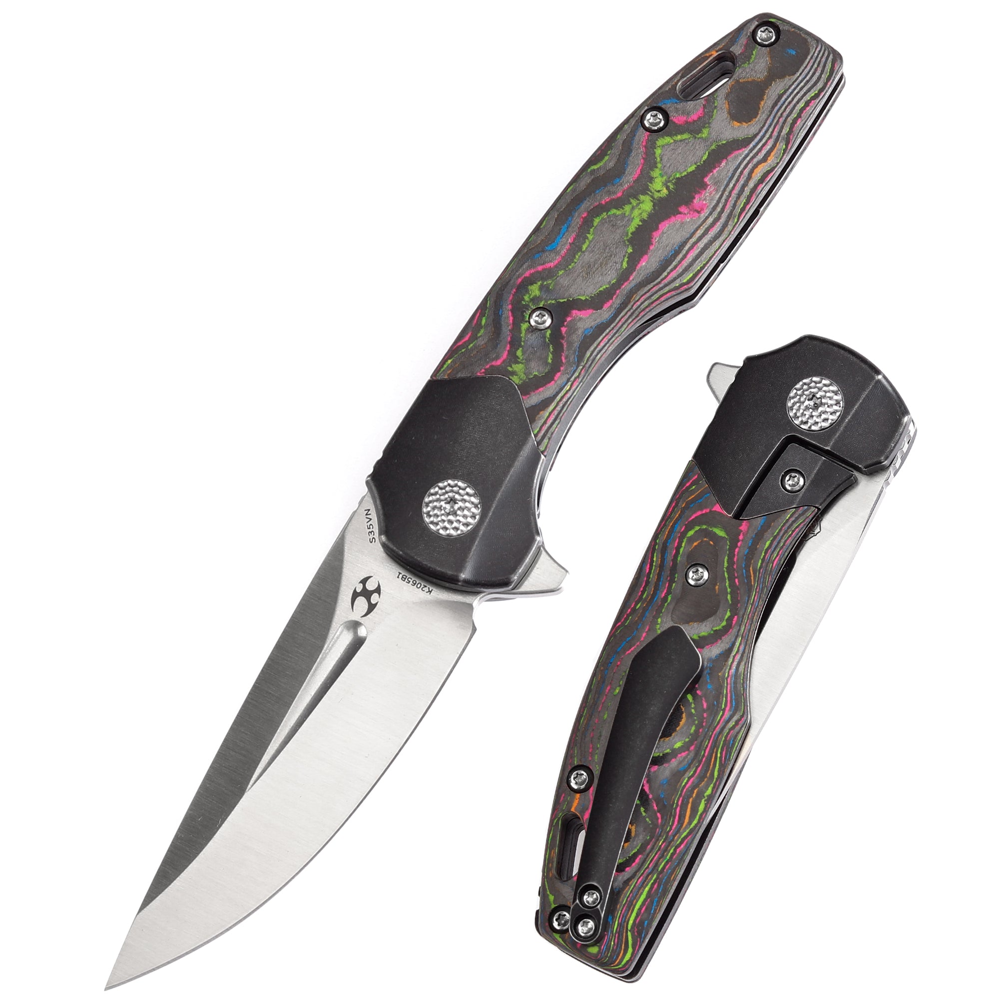 KANSEPT Cassowary Flipper Black Stonewashed Titanium and 80S Camo