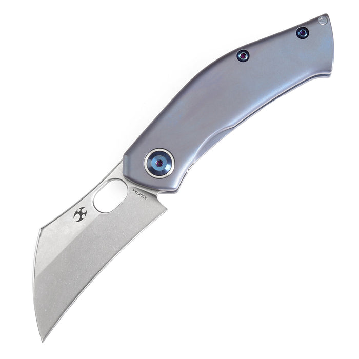 Estimated Released in November Osprey Thumb Hole Knife Blue Titanium Handle (2.2'' CPM-S35VN Blade) Jonathan Shaw Design - K2087A4