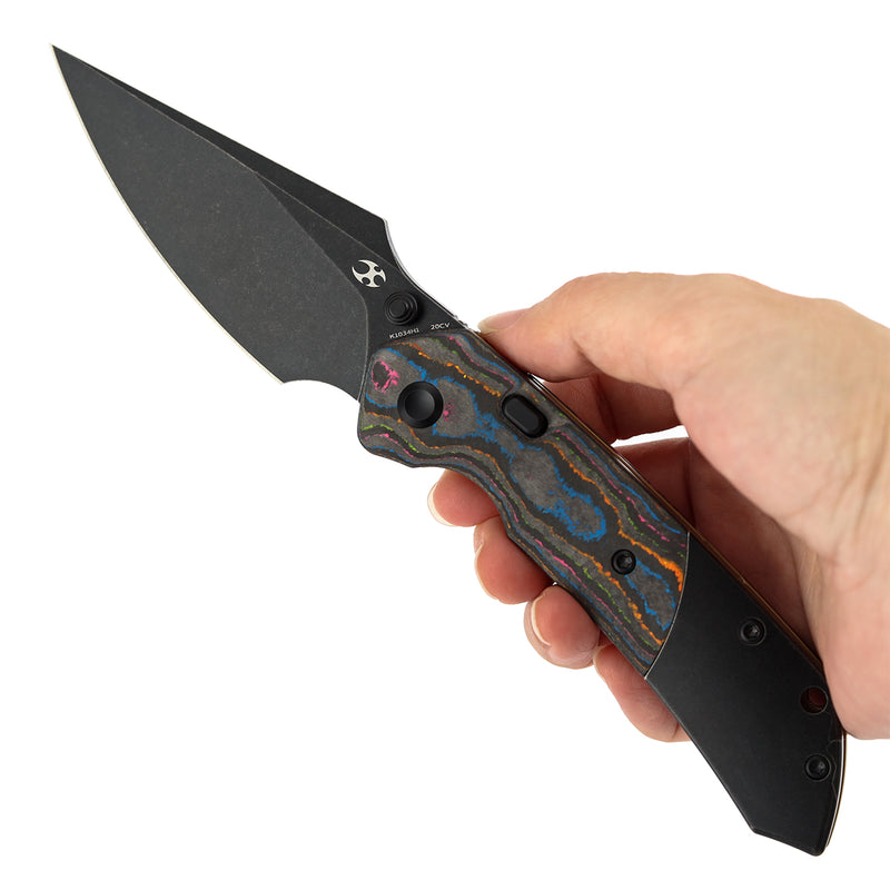 Handheld shot demonstrating ergonomic all‑day grip, enhanced fidget functionality and premium flagship daily carry performance