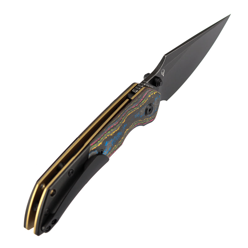Opposite side view displaying ergonomic contour, precision pivot and smooth deployment of this flagship EDC knife