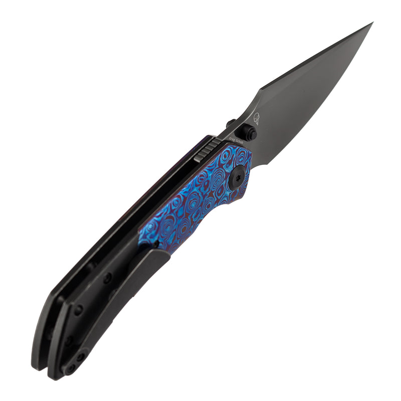 KANSEPT Fenrir K1034A12 other side display, thumb stud opening/closing design clearly visible, smooth operation, balancing practicality and collectibility
