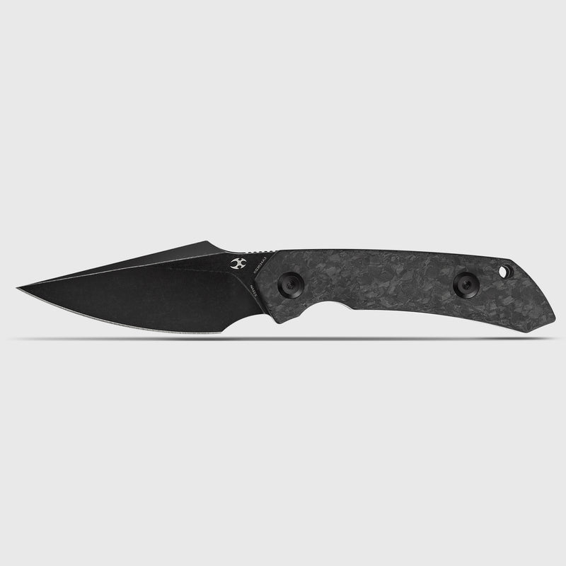 Exclusive | Fenrir |  Fixed Blade | Shred Carbon Fiber Handle |2.87" CPM S35VN Blade | Sparrow Knife Design | KG3034A3