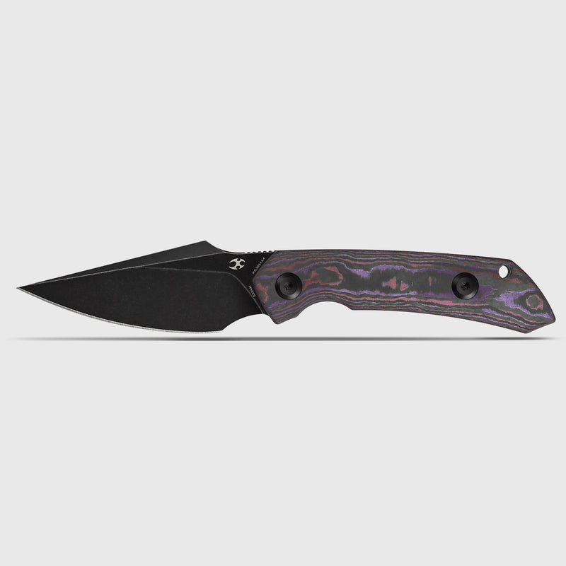Exclusive | Fenrir |  Fixed Blade | Purple Haze Fatcarbon Handle |2.87" CPM S35VN Blade | Sparrow Knife Design | KG3034A4