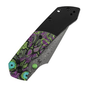 Kansept Fenrir K1034S6 Closed Front, Purple Undead Print PC Handle, Compact EDC Size