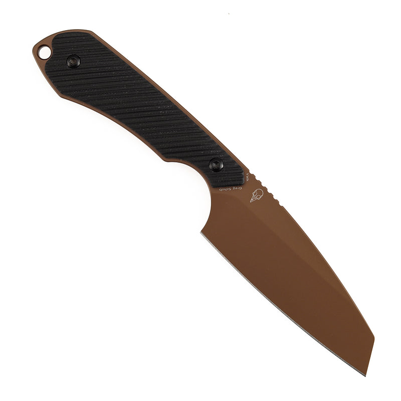 Kansept Valk | Fixed Blade | Black G10 |3"Rose Gold Nitro V Blade | Sparrow Knife Design | G019A1