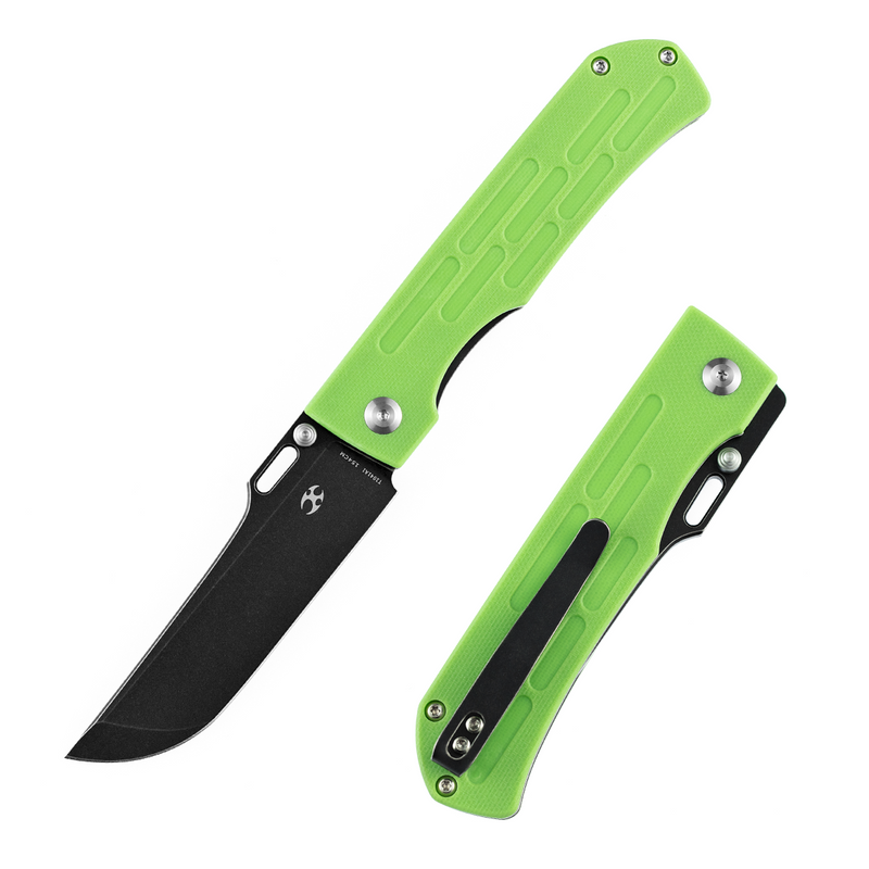 Reedus T1041A1 Black TiCn Coated and Stonewashed 154CM Blade Grass Green G10 Handle with D.O.C.K. Design
