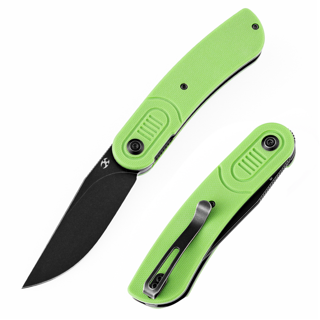 KANSEPT Reverie T2025A4 TiCn Coated 154CM Blade Grass Green G10 Handle Justin Lundquist Design