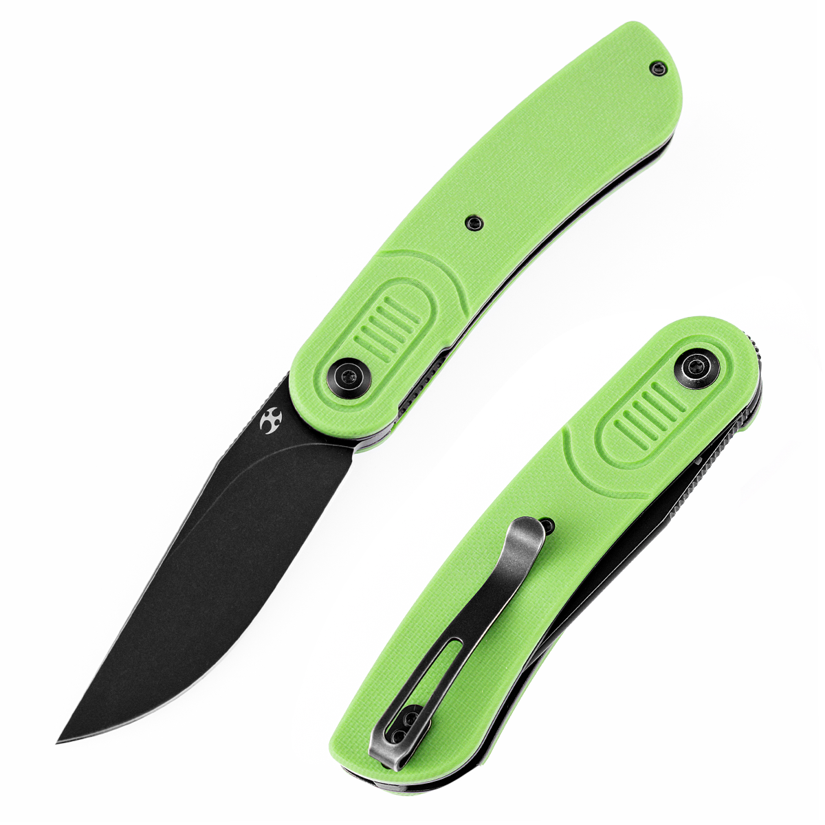 加圧ビューティーKAATSU KANSEPT Reverie T2025A4 Black TiCn Coated 154CM Blade Grass Green