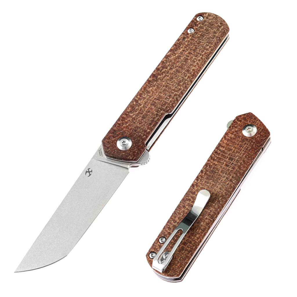 Foosa X2020T1 154CM Blade Liner Lock Folder Micarta Handle Rolf Helbig Design