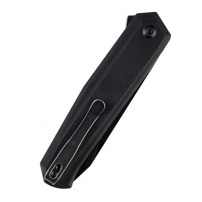 KANSEPT Integra Flipper Knife Black G10 Handle (3.63''154CM Blade) JK Knives-T1042A2