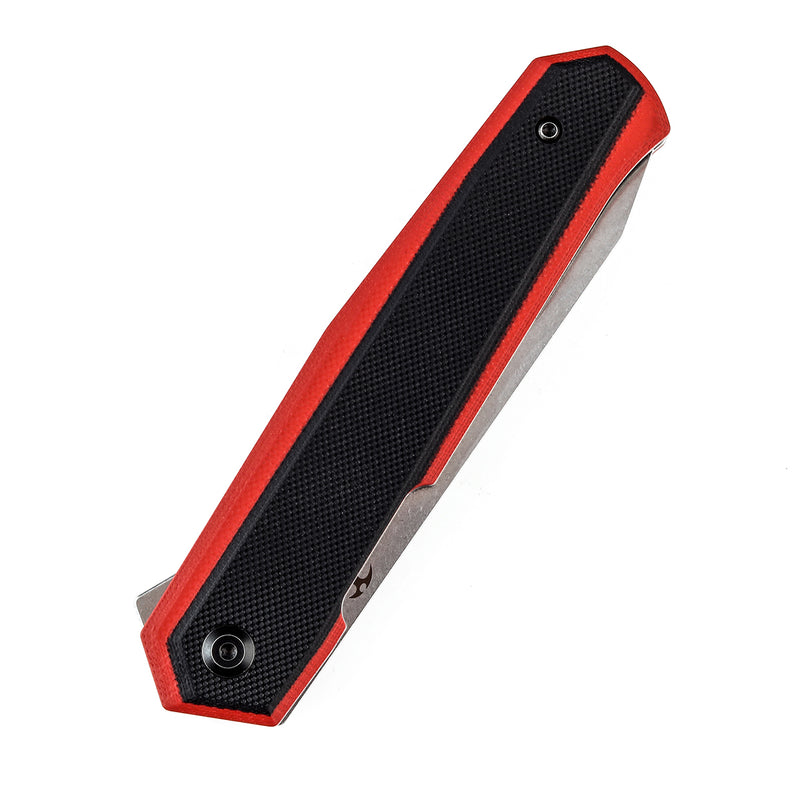KANSEPT Integra Flipper KnifeRed & Black G10 Handle (3.63''154CM Blade) JK Knives-T1042A3
