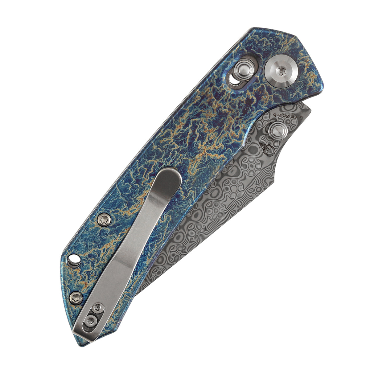 Kansept Fenrir | Crossbar Lock | Titanium with Lightning Strike