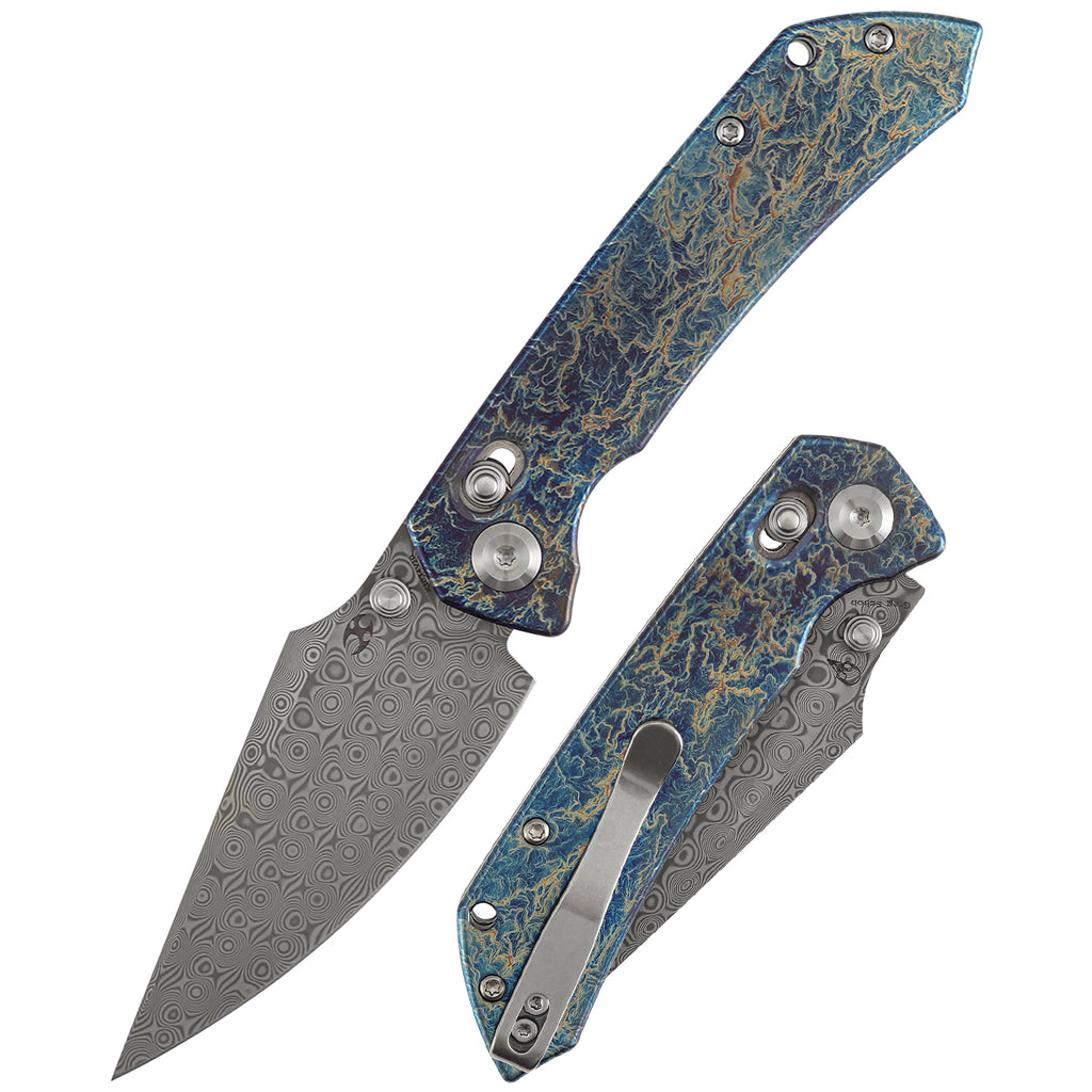 Kansept Fenrir | Crossbar Lock | Titanium with Lightning Strike