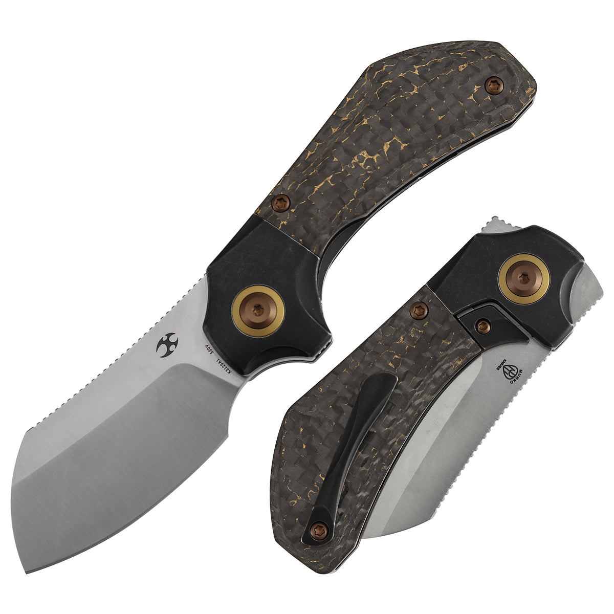KANSEPT Pluto | Blackwash Titanium & Snake Skin Gold Fatcarbon