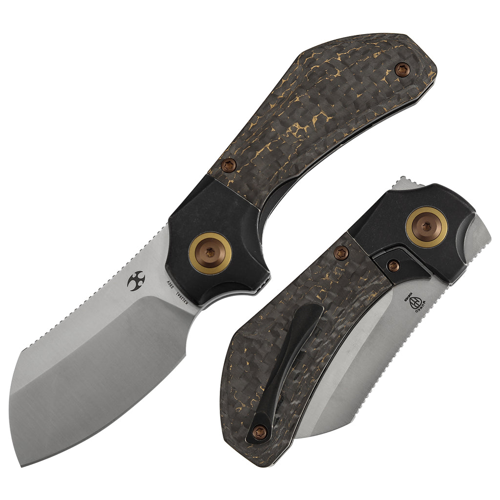 KANSEPT Pluto | Blackwash Titanium & Snake Skin Gold Fatcarbon