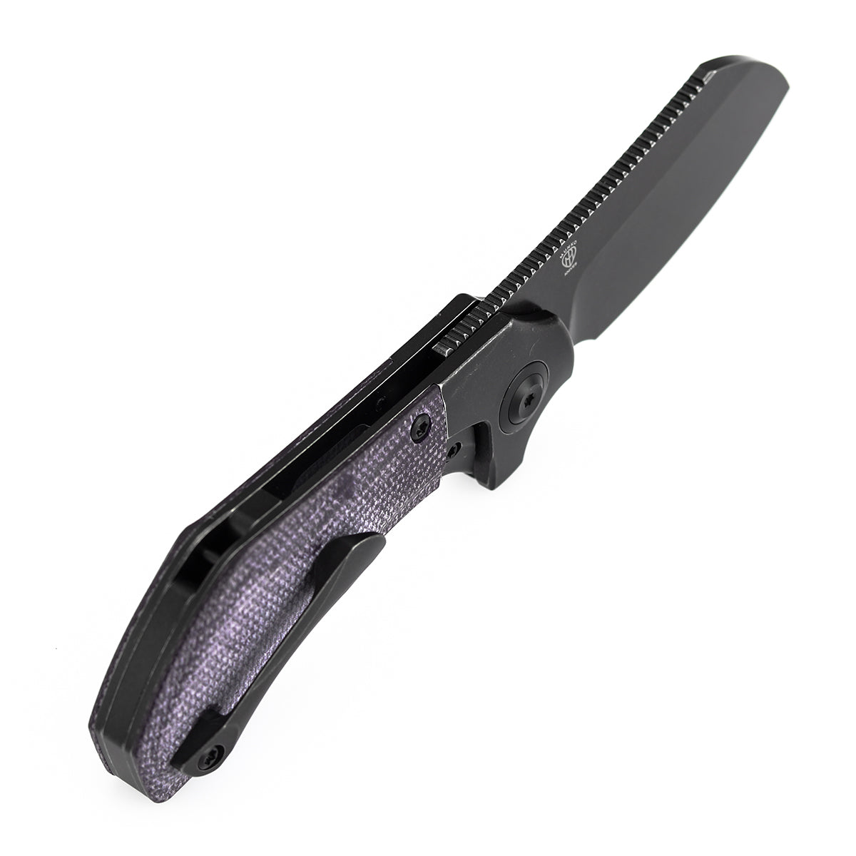 KANSEPT Pluto | Balckwash Titanium & Purple Micarta | 2.5