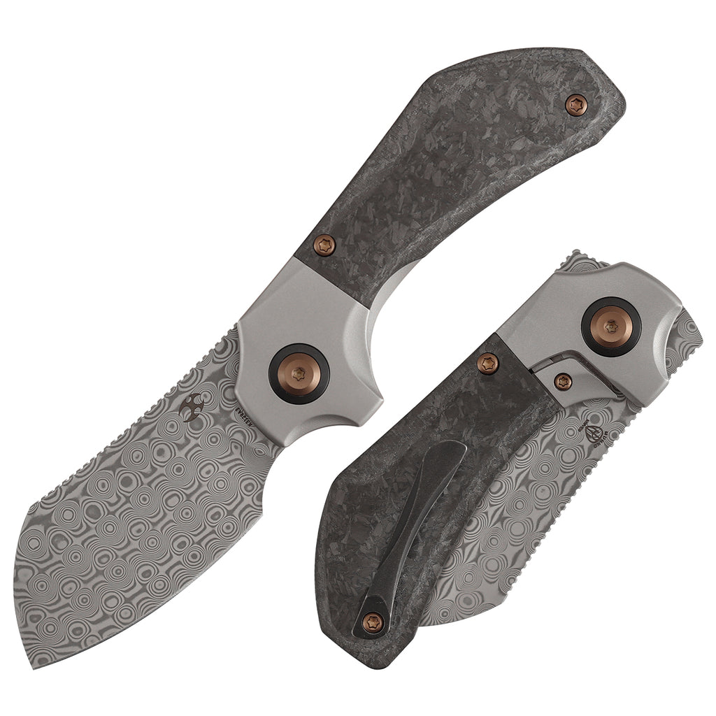 KANSEPT Pluto | Stonewashed Titanium & Shred Carbon Fiber | 2.5