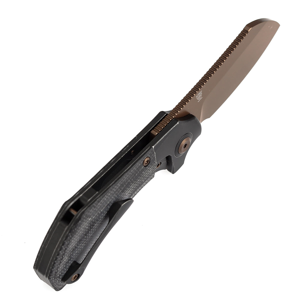 KANSEPT Pluto | Balckwash Titanium & Black Micarta | 2.5